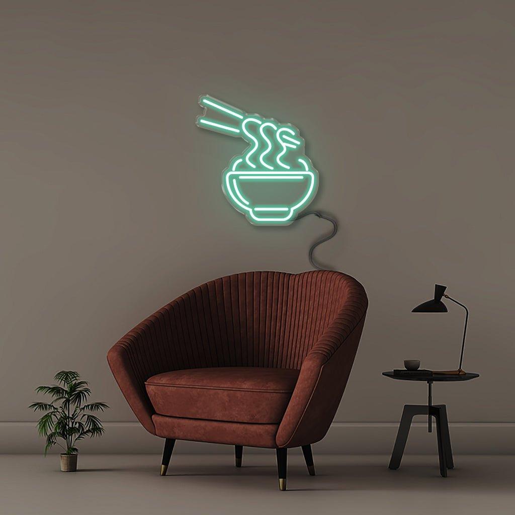 Ramen Noodles - Neonific - LED Neon Signs - 18" (46cm) - Sea Foam