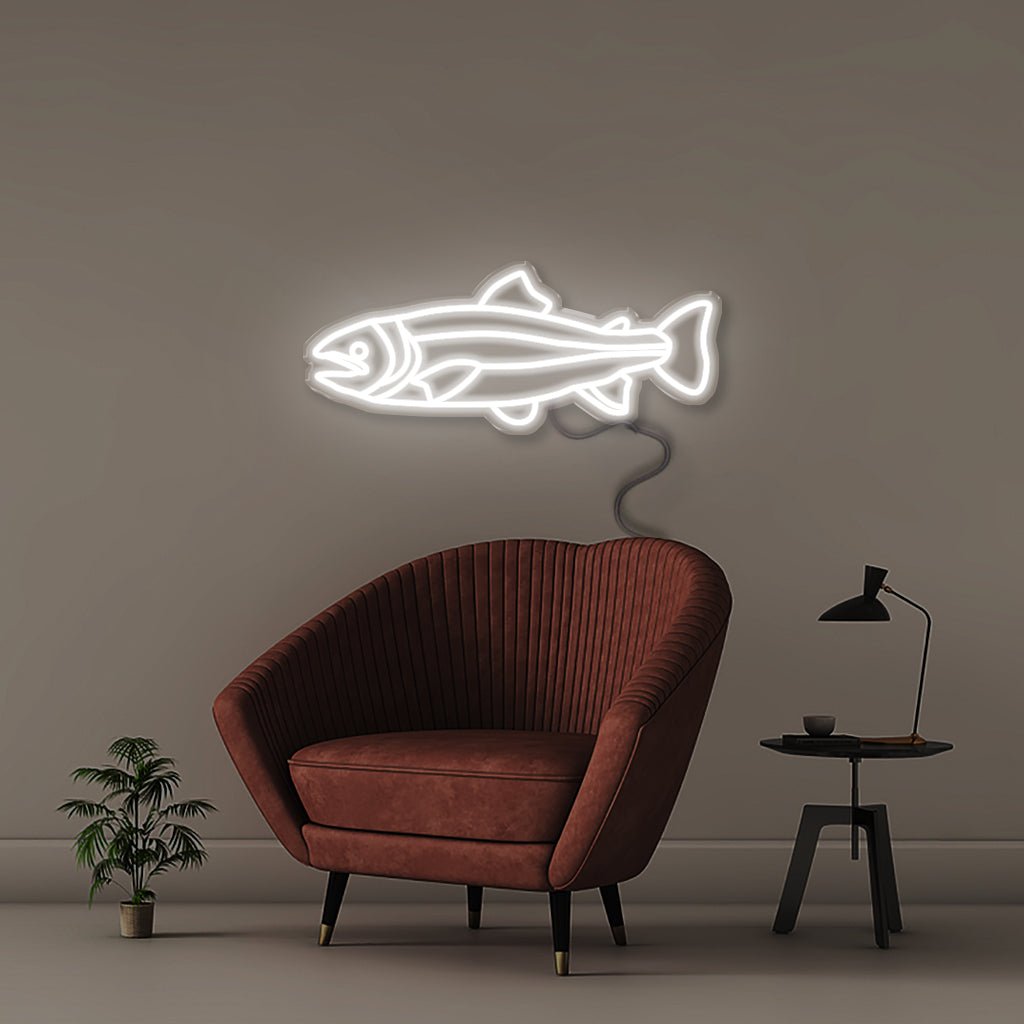 Salmon - Neonific - LED Neon Signs - 50 CM - Blue