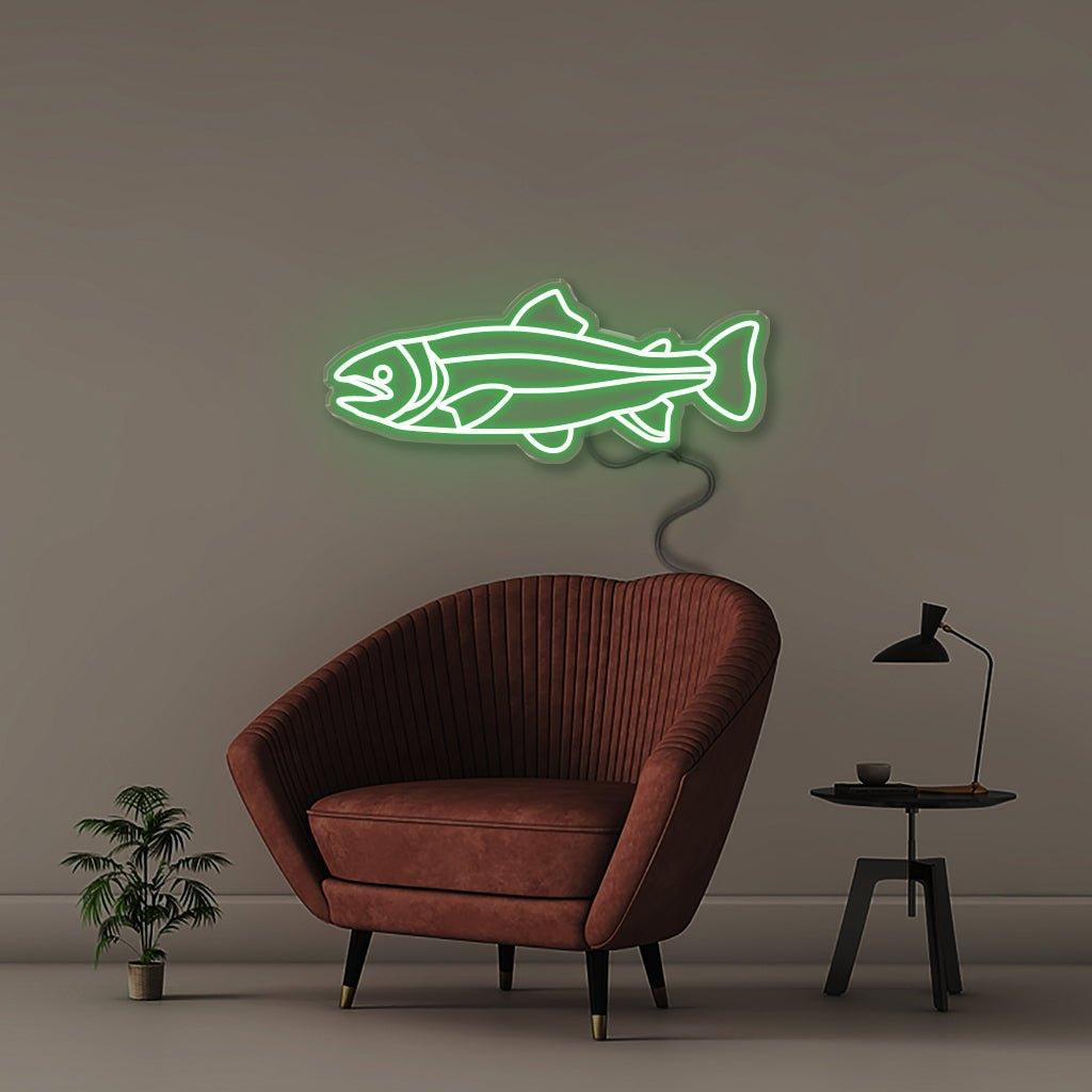 Salmon - Neonific - LED Neon Signs - 50 CM - Blue