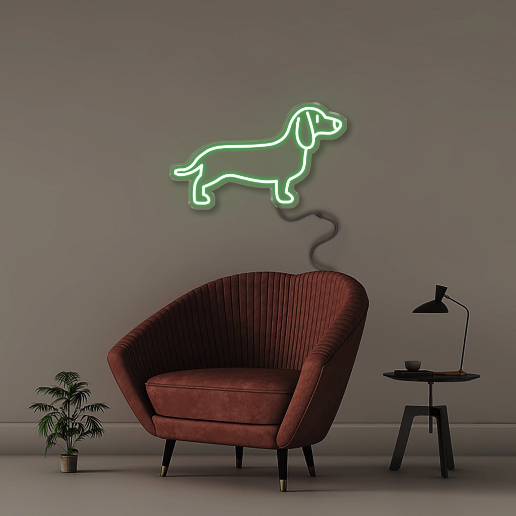 Sausage Dog - Neonific - LED Neon Signs - 50 CM - Blue