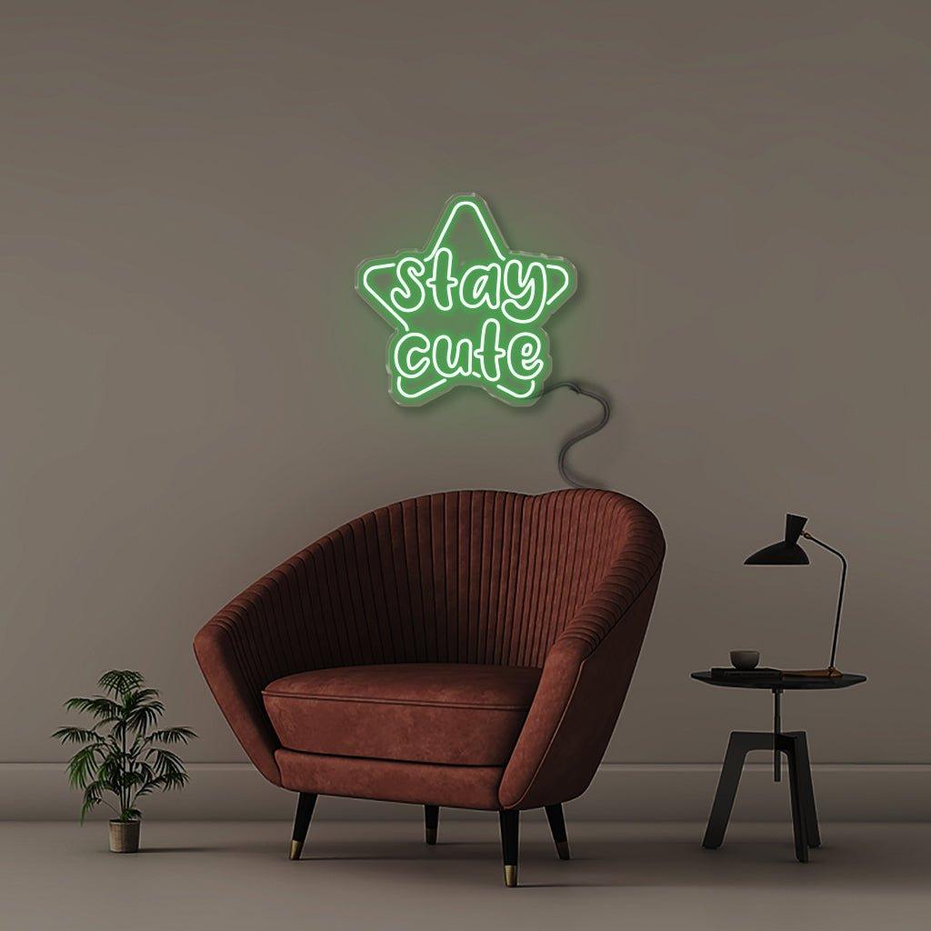 Stay Cute - Neonific - LED Neon Signs - 50 CM - Blue