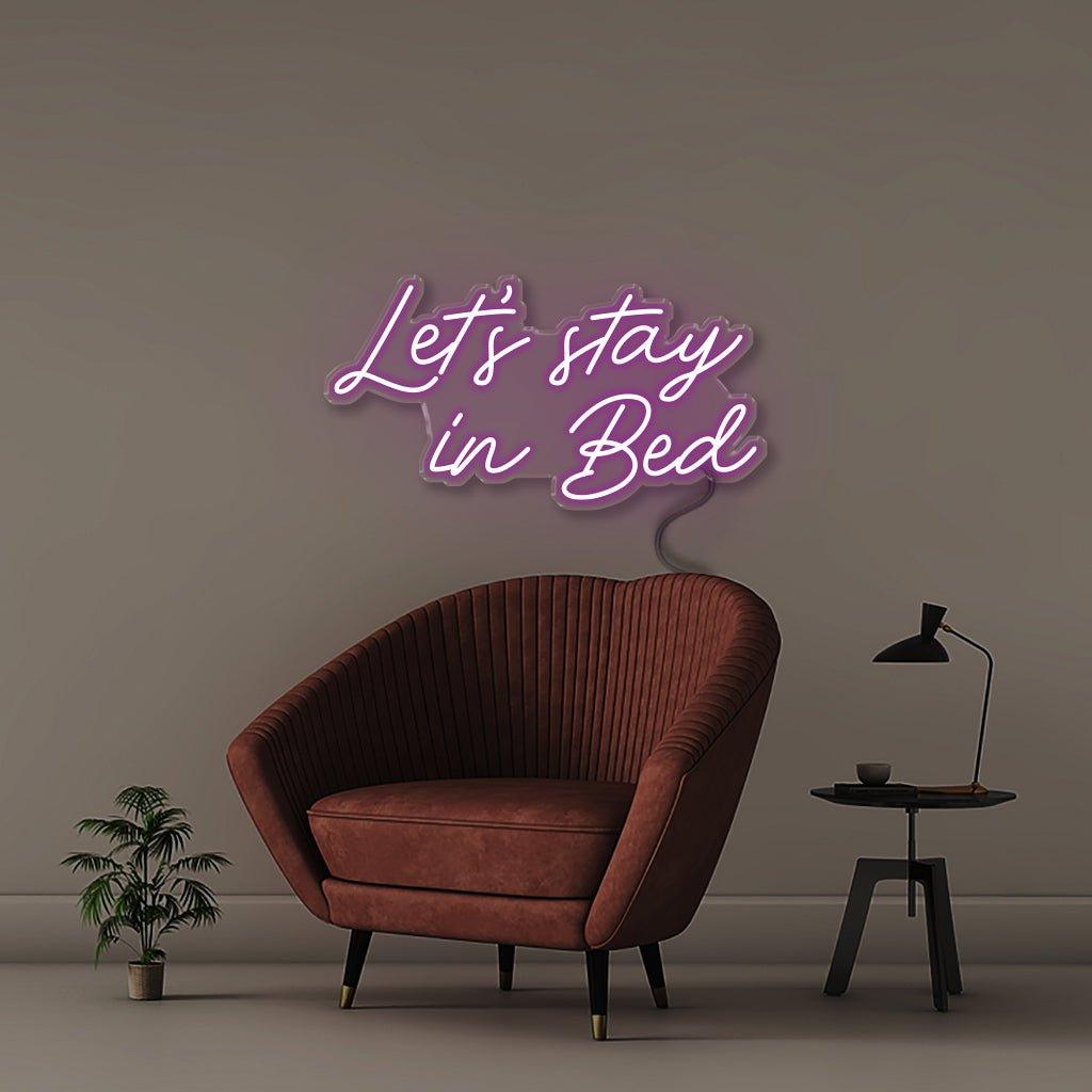 Stay In Bed - Neonific - LED Neon Signs - 50 CM - Blue