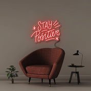 Stay Positive 2 - Neonific - LED Neon Signs - 100 CM - Blue