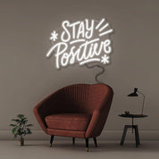 Stay Positive - Neonific - LED Neon Signs - 50 CM - Blue