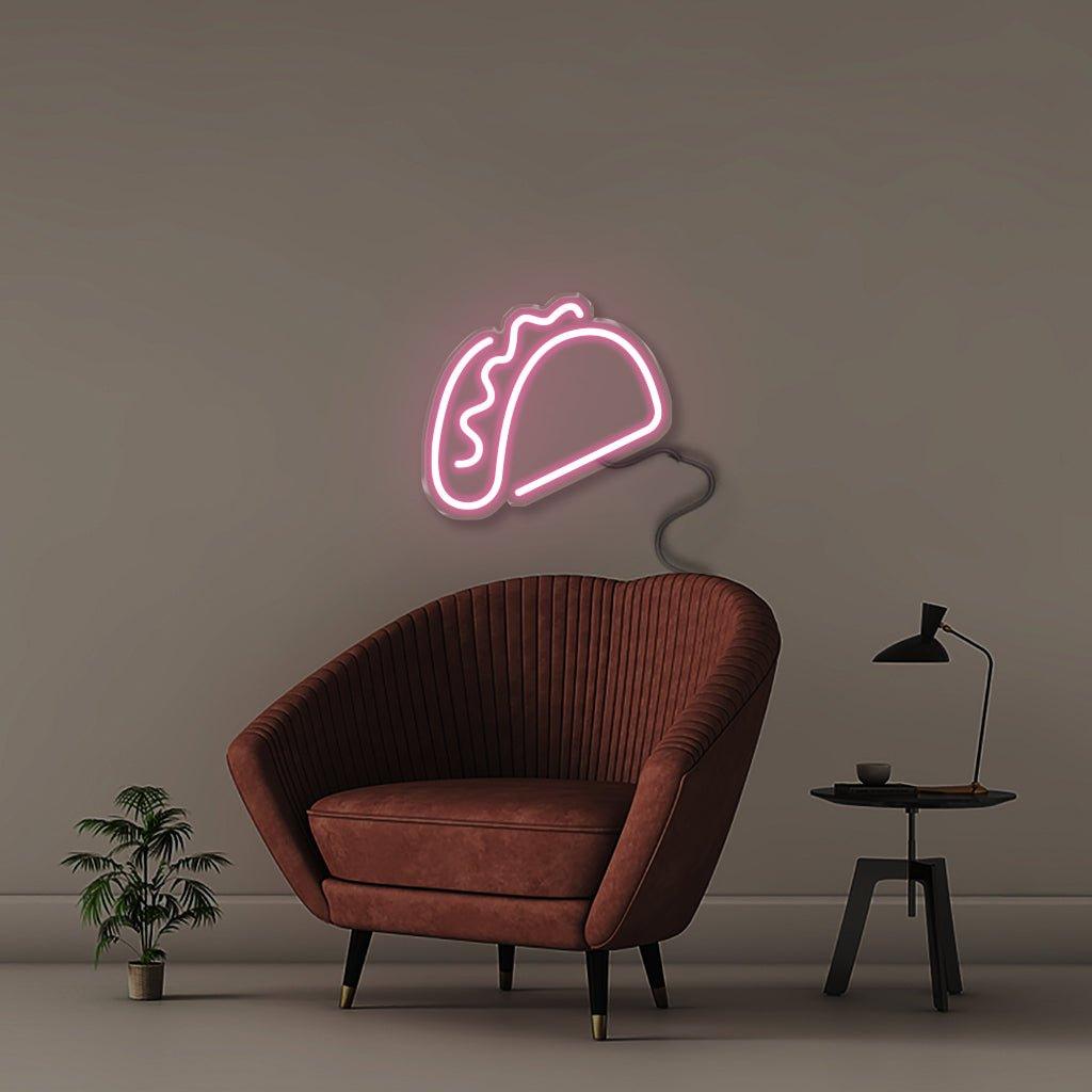 Taco - Neonific - LED Neon Signs - 12" (31cm) - Light Pink