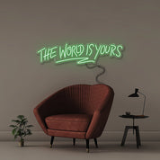 The world is yours - Neonific - LED Neon Signs - 30" (76cm) - Green