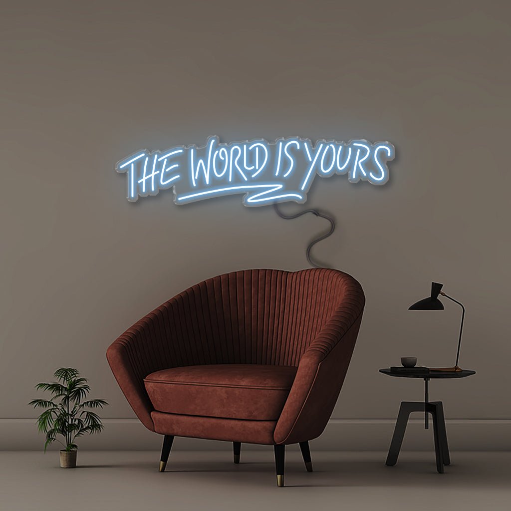 The world is yours - Neonific - LED Neon Signs - 30" (76cm) - Green