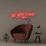The world is yours - Neonific - LED Neon Signs - 30" (76cm) - Red