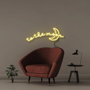 To the moon - Neonific - LED Neon Signs - 18" (46cm) - Yellow