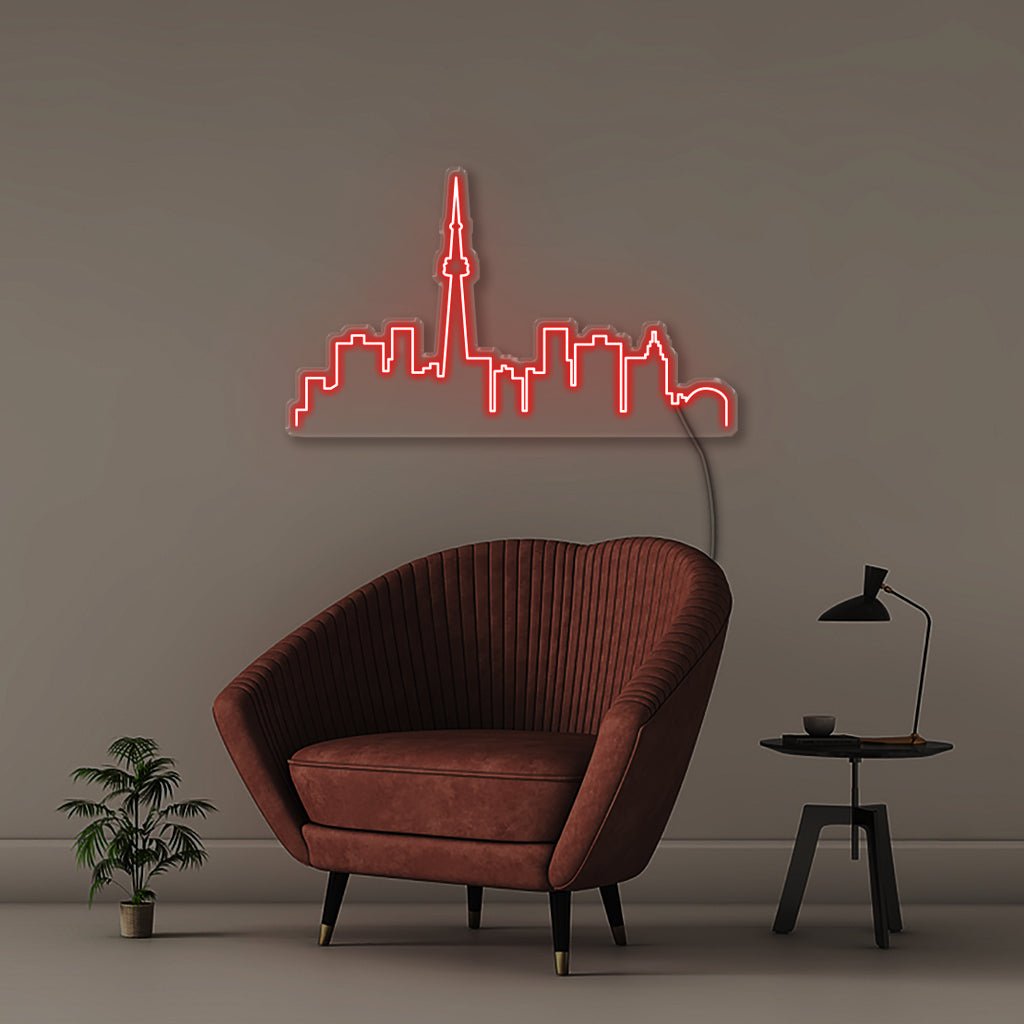 Toronto Cityscape - Neonific - LED Neon Signs - 36" (91cm) - Red