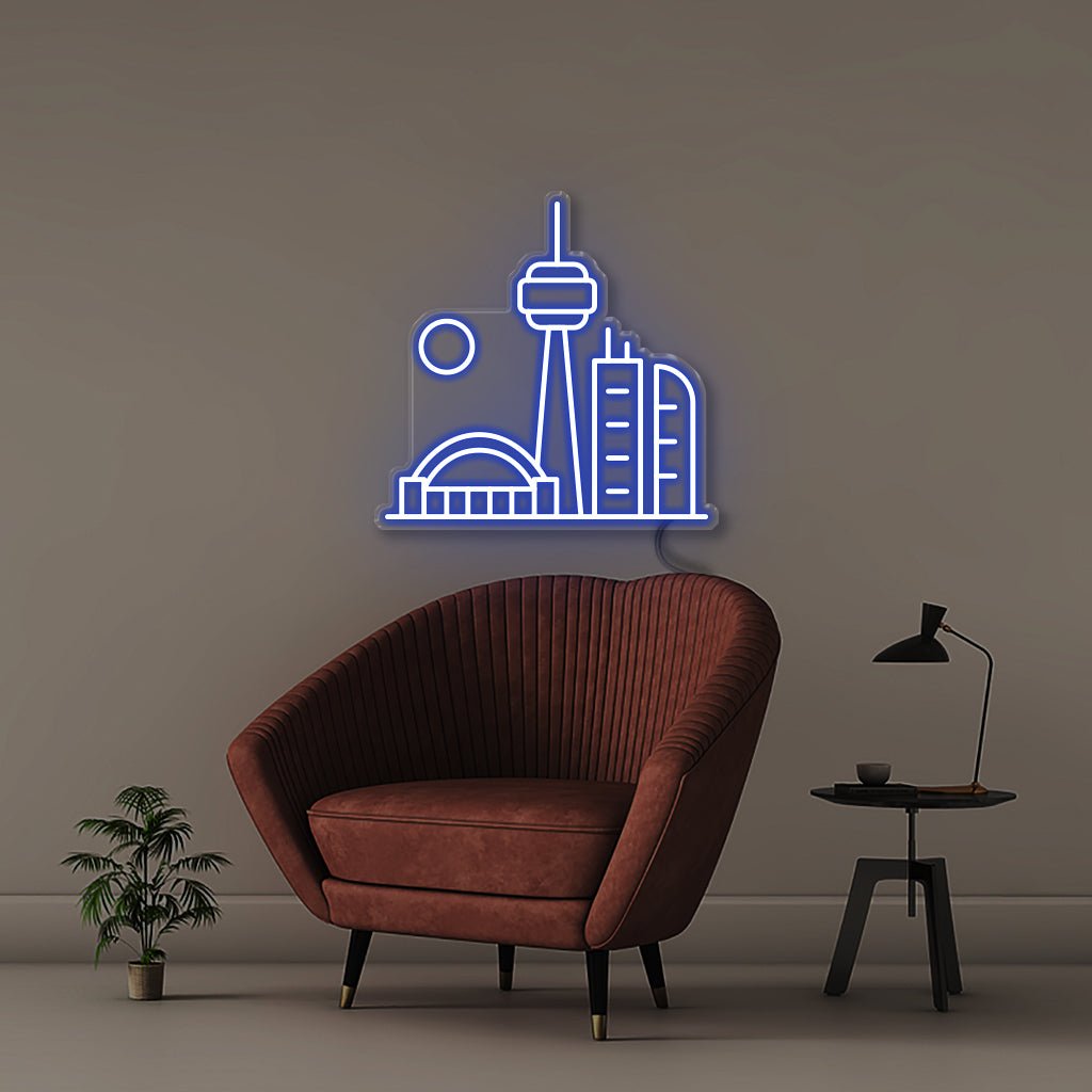 Toronto - Neonific - LED Neon Signs - 18" (48cm) - Blue
