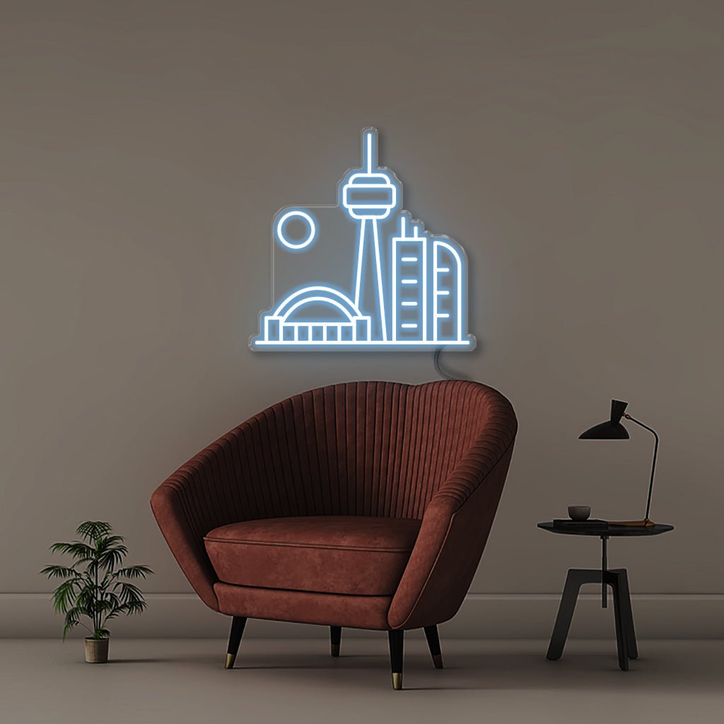 Toronto - Neonific - LED Neon Signs - 18" (48cm) - Light Blue
