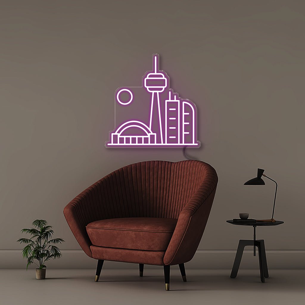 Toronto - Neonific - LED Neon Signs - 18" (48cm) - Purple