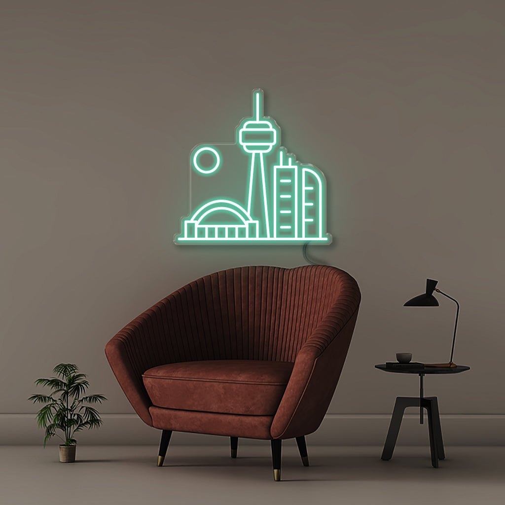 Toronto - Neonific - LED Neon Signs - 18" (48cm) - Sea Foam