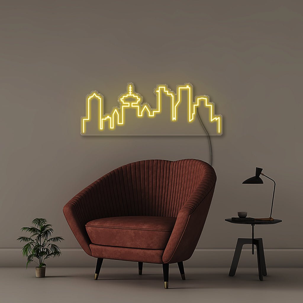 Vancouver Cityscape - Neonific - LED Neon Signs - 36" (91cm) - Yellow