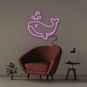 Whale - Neonific - LED Neon Signs - 18" (46cm) - Purple