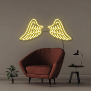 Wings - Neonific - LED Neon Signs - 30" (76cm) - Yellow