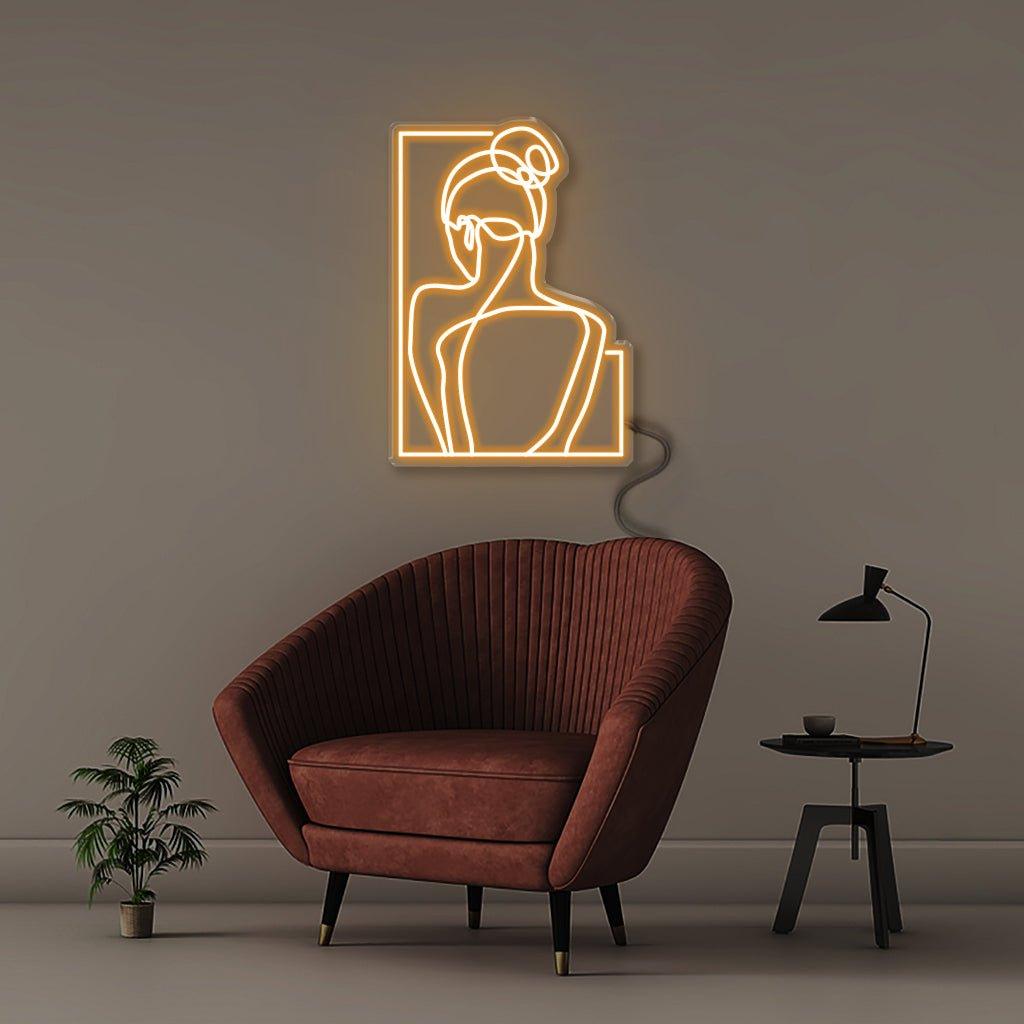 Woman - Neonific - LED Neon Signs - 30" (76cm) - Orange