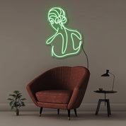 Womans Back - Neonific - LED Neon Signs - 30" (76cm) - Green