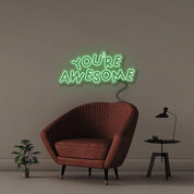 You're awesome 2 - Neonific - LED Neon Signs - 36" (91cm) - Green